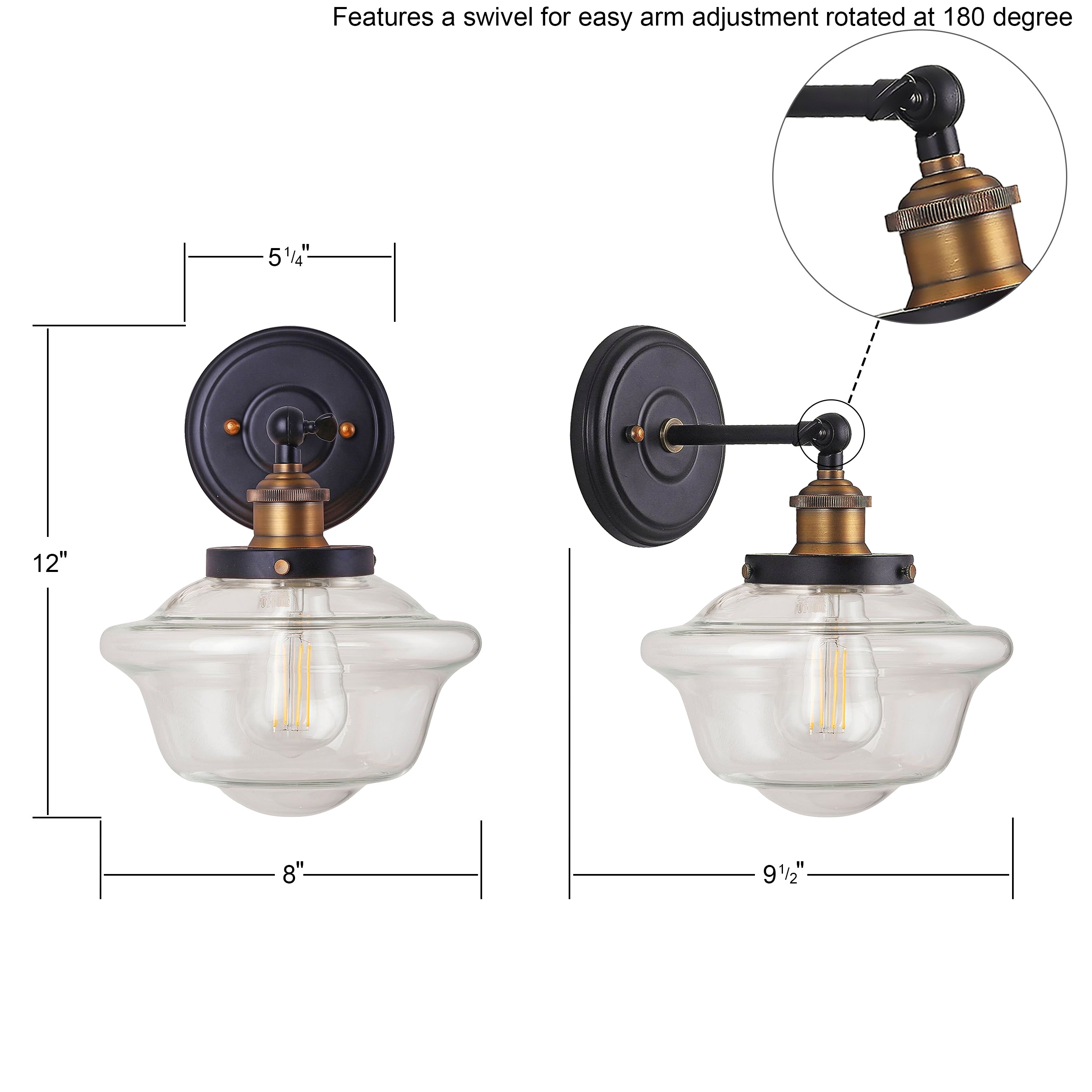 Lavagna Industrial Bathroom Vanity Light