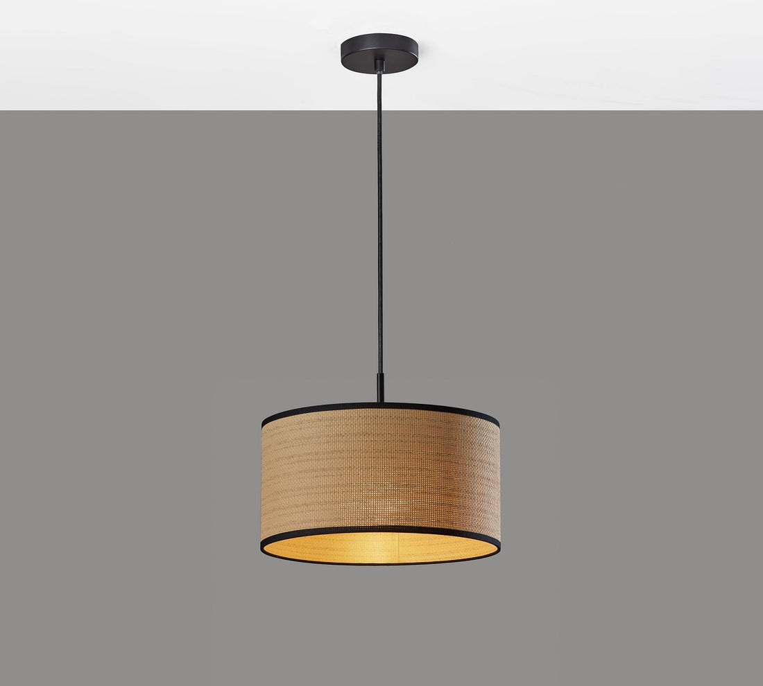 Suspension tambour en tissu Dumora - Suspension design en lin