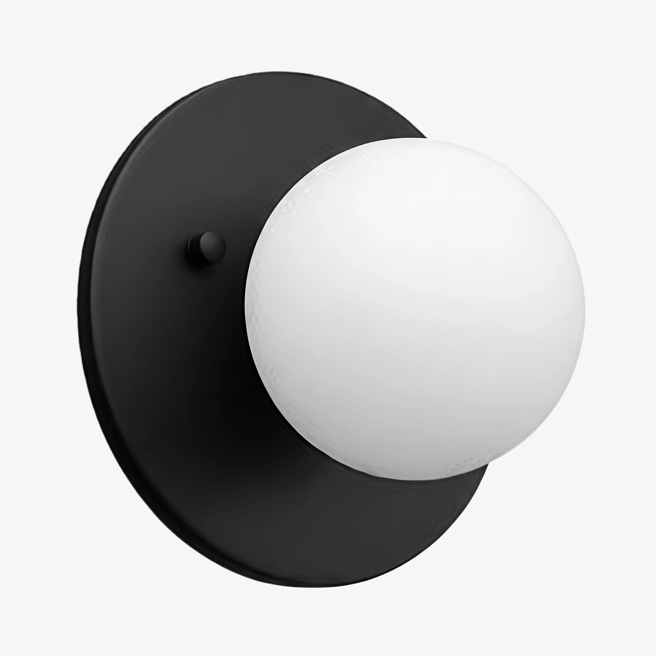 Glorica Glass Brass Wall Sconce - Frosted Globe Classic Light For Warm Ambiance