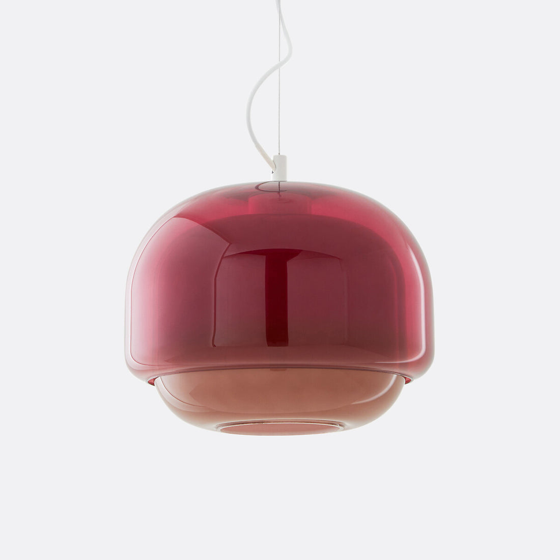 Clinco Modern Mushroom Pendant Light - Colored Glass Hanging Light