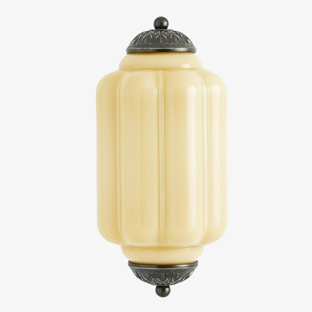 Eloise Brass Wall Sconce – Elegant Milk Glass Vintage Lighting