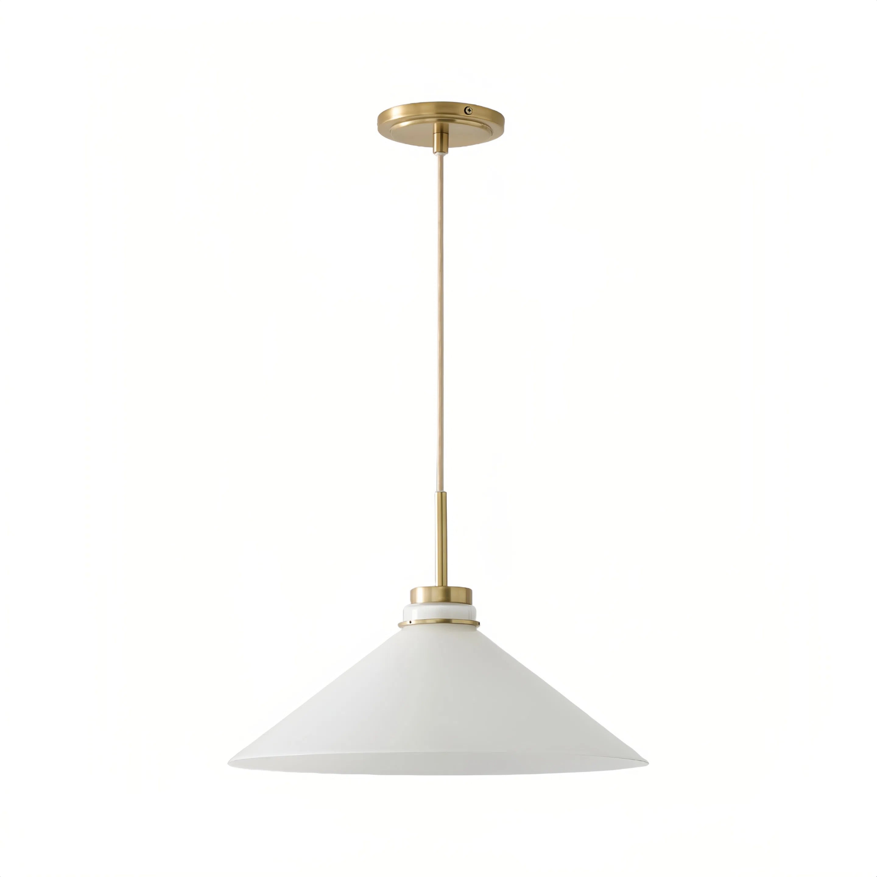 Aurenza Modern Farmhouse Pendant Light - Adjustable Shade for Warm Ambiance