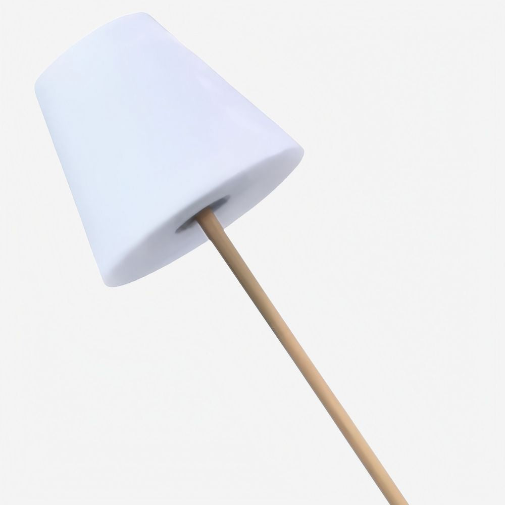 Modern Wood Floor Lamp - Solar Standing Wooden Design For Living Room