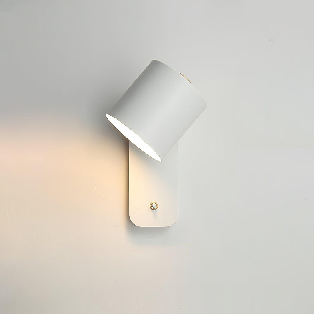 Applique murale cylindrique rotative — Éclairage d'intérieur minimaliste en métal