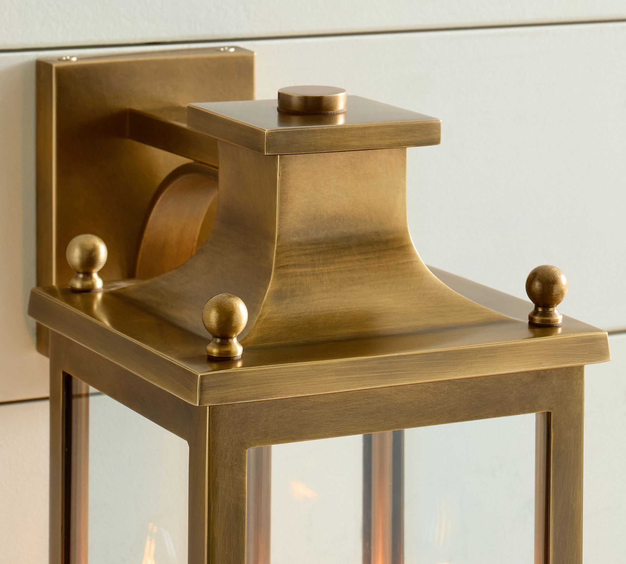 Yolvira Outdoor Wall Light Sconce - Versatile Metal Lantern