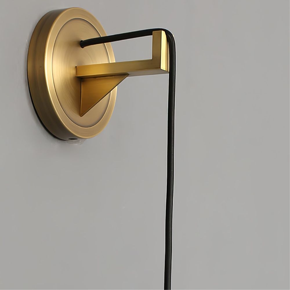 Alabaster Wall Light - Luxury Brass Cylinder Sconce for Bathroom
