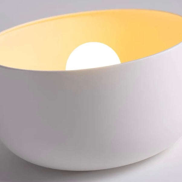 Scandinavian Style Acrylic and Metal Ceiling Light in Black