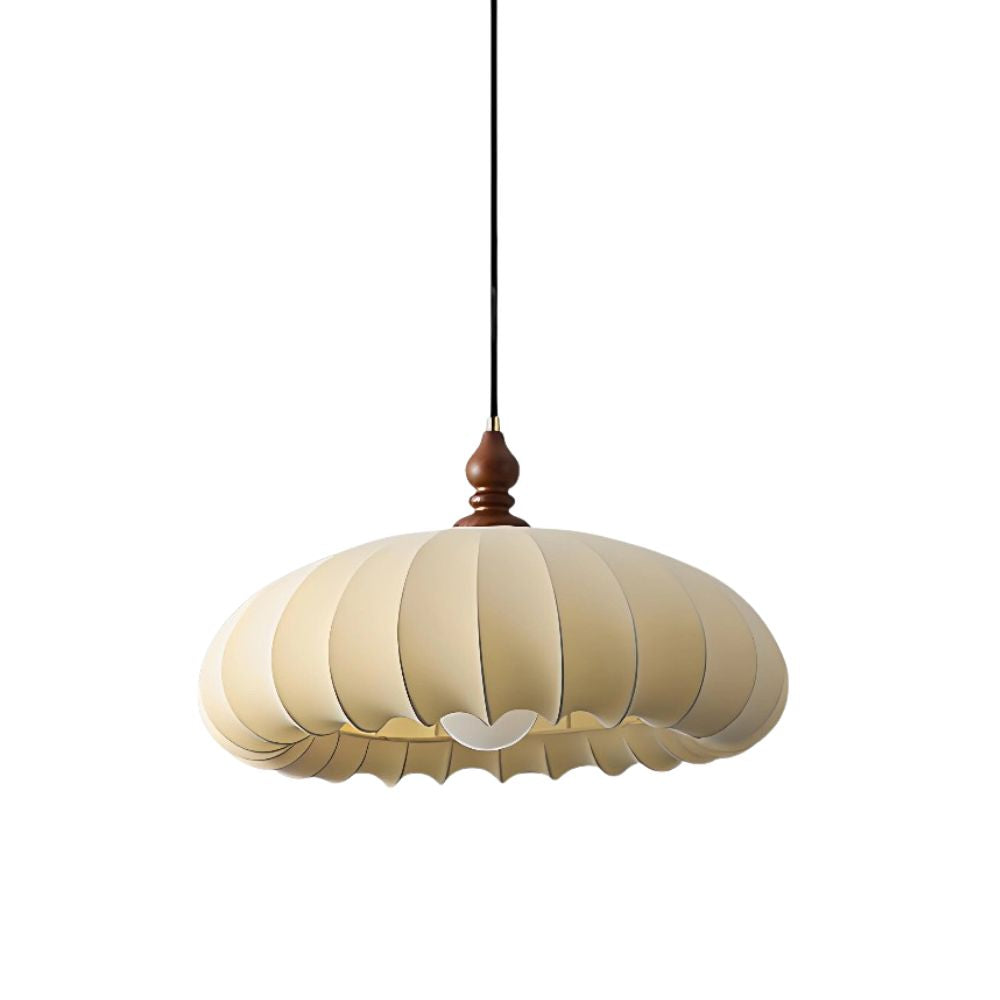 Suspension en tissu et bois - Suspension dôme vintage pour cuisine