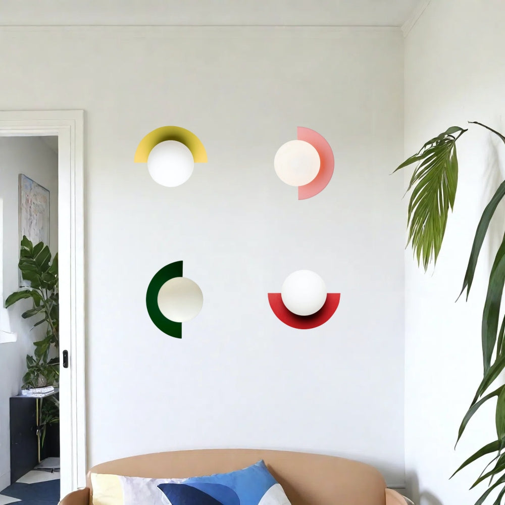 Colourful Orb Wall Lamp – Macaron Style Wall Lamp