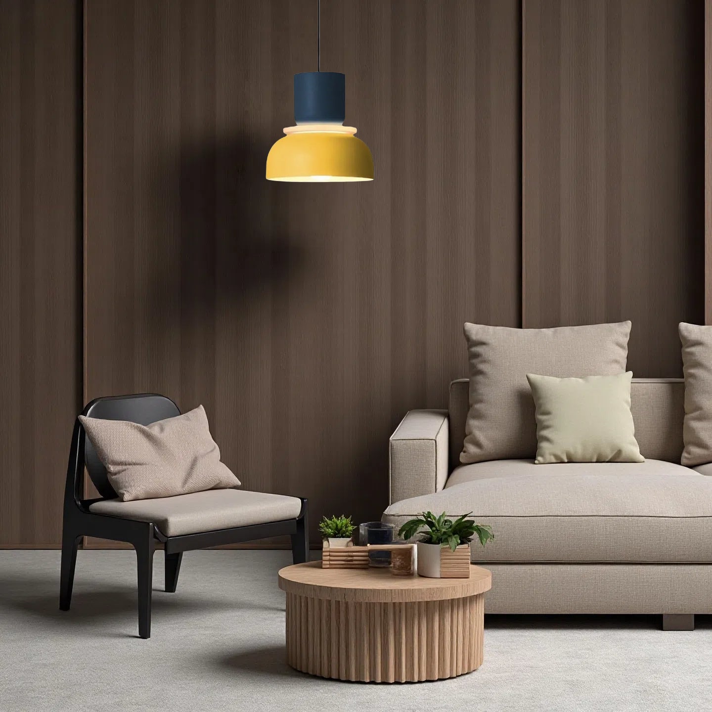 Macri Bowl Shade Pendant Light – Multicolor Double Layer Lamp