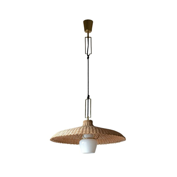 Rattan Straw Hat Pendant Light - Rattan Kitchen Pendant Light