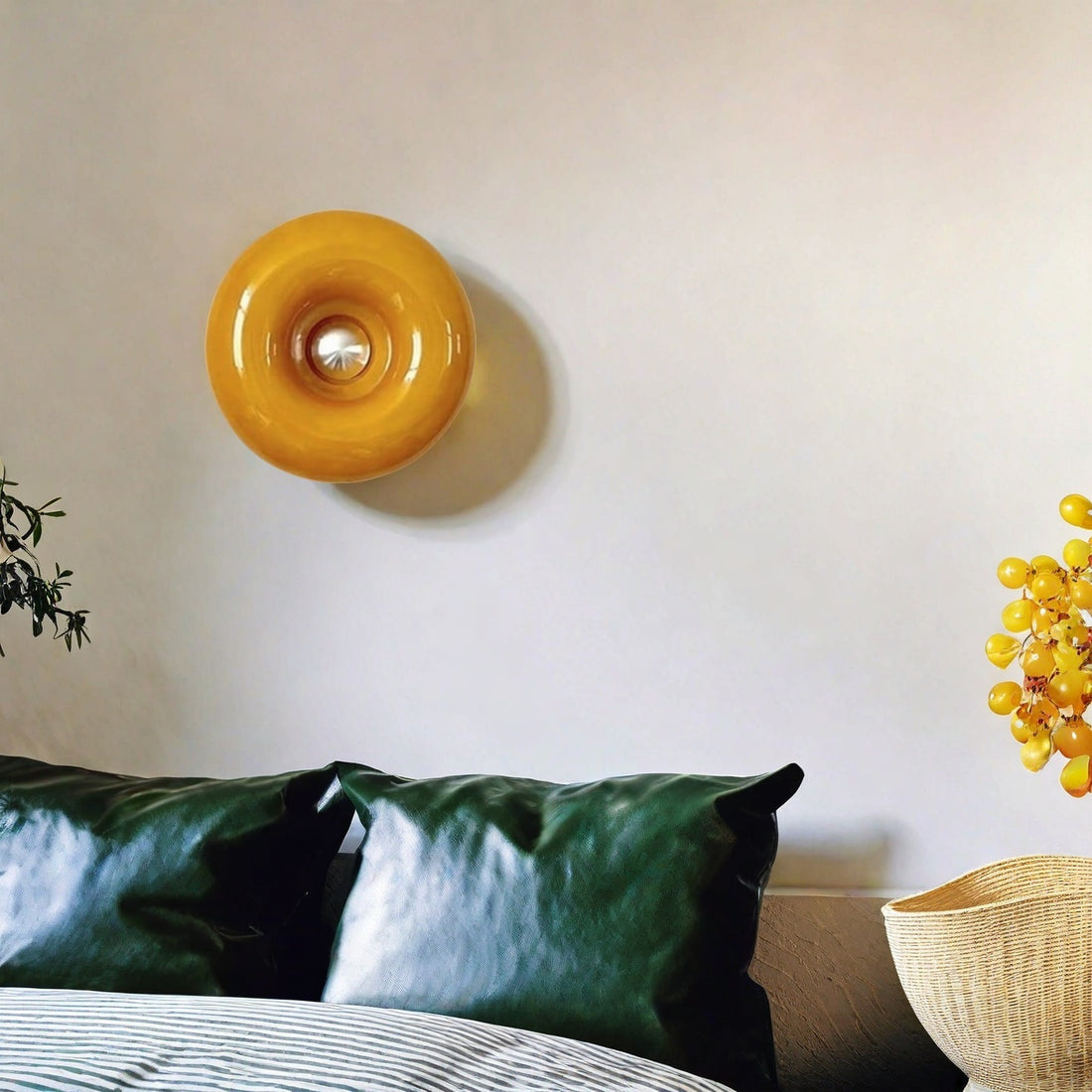 Applique/lampe de table en verre Donut – Lampe décorative pour intérieurs modernes