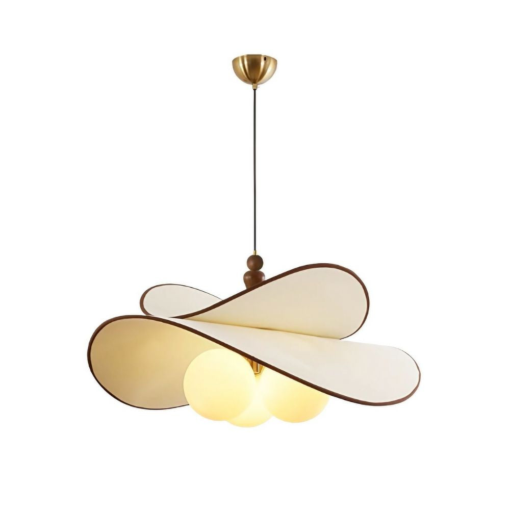 White Rattan Multiple Glass Ball Pendant Light - Classic Frosted Globe Design