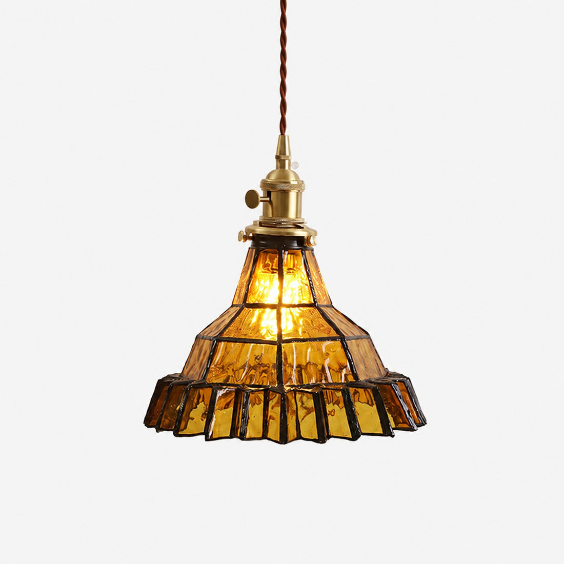 Vintage Stained Glass Pendant Light 6