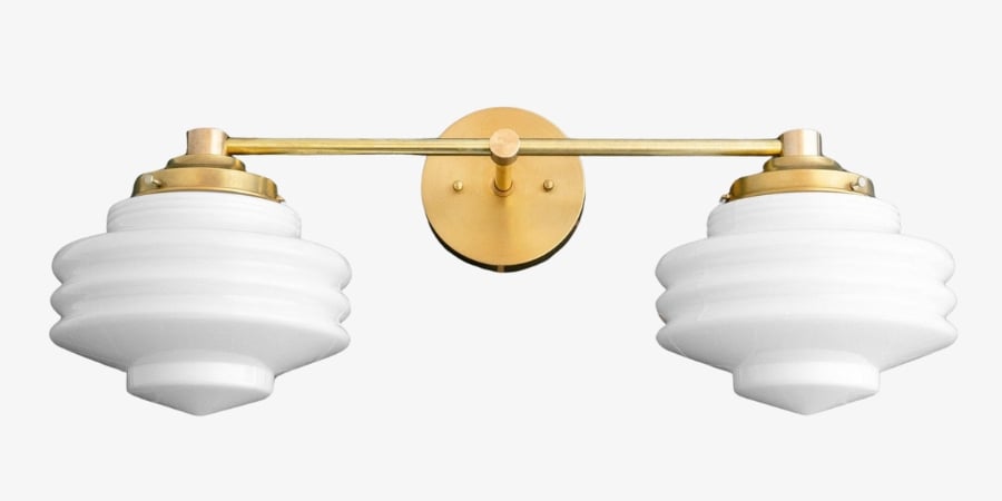 Geotower Glass Modern Wall Sconce - Glass Globe Light - Elegant Home Fixture