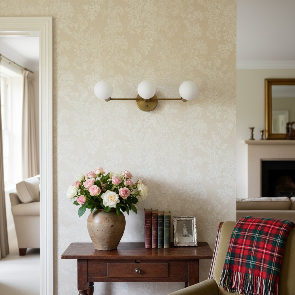 Glorica Glass Mid Century Modern Vanity Light - 3 Light Wall Fixture