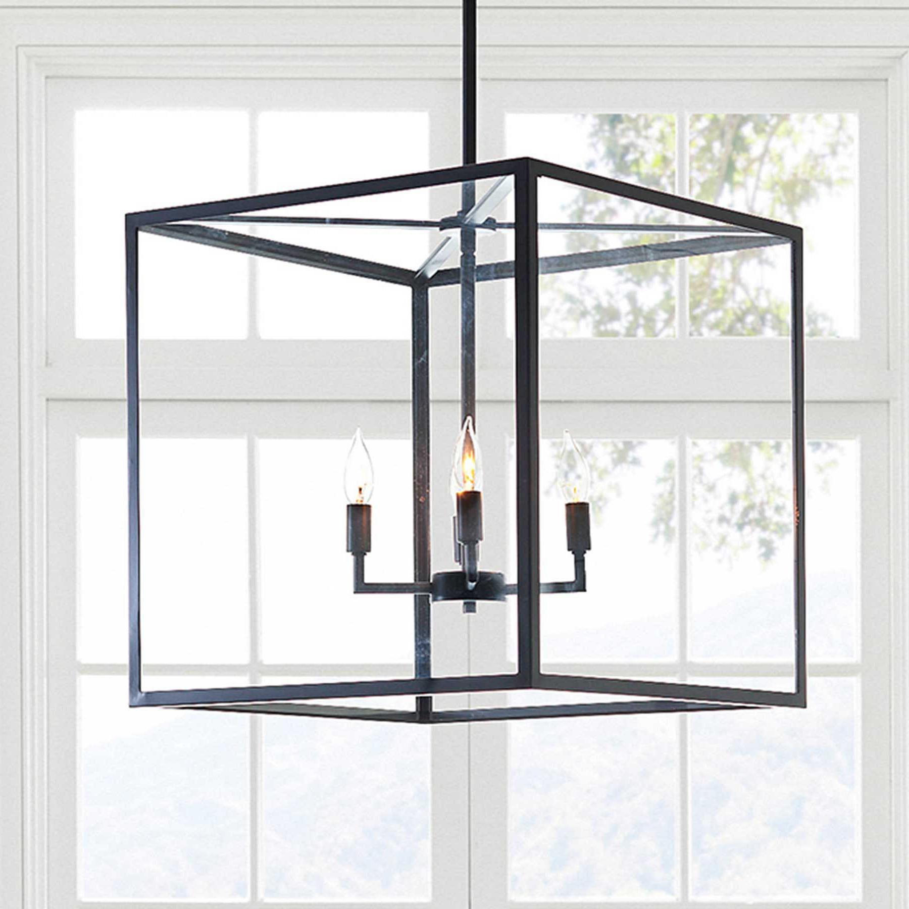 Ferrix Modern Outdoor Lantern Iron Pendant Lamp - Industial Glass Lighting Design