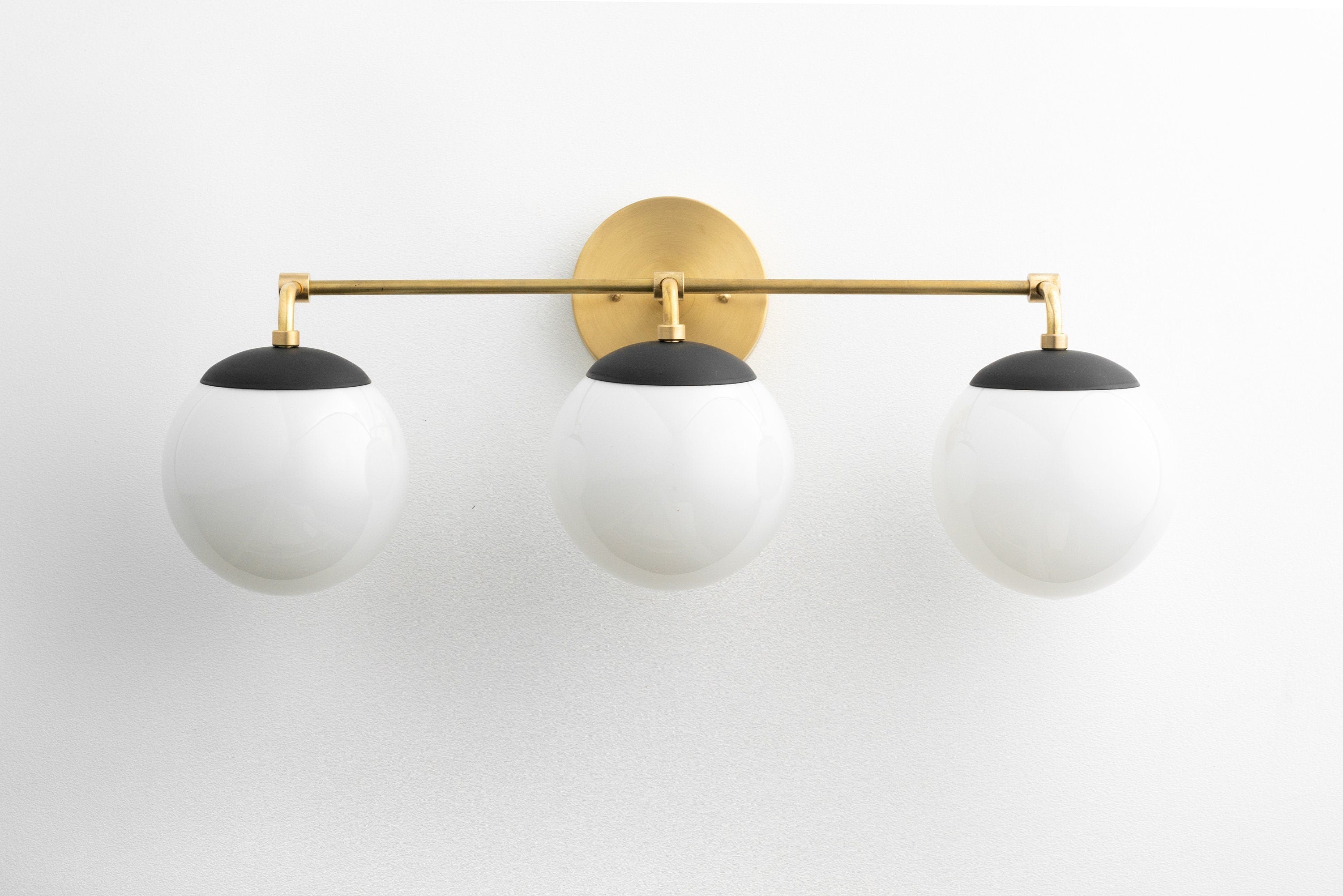 Glorica Glass Wall Sconce - Modern Vintage Vanity Light Fixture