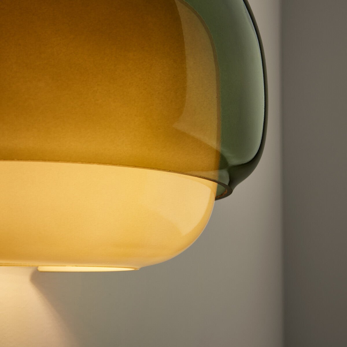 Clinco Colored Modern Vintage Glass Wall Lamp - Soft Mushroom Glow