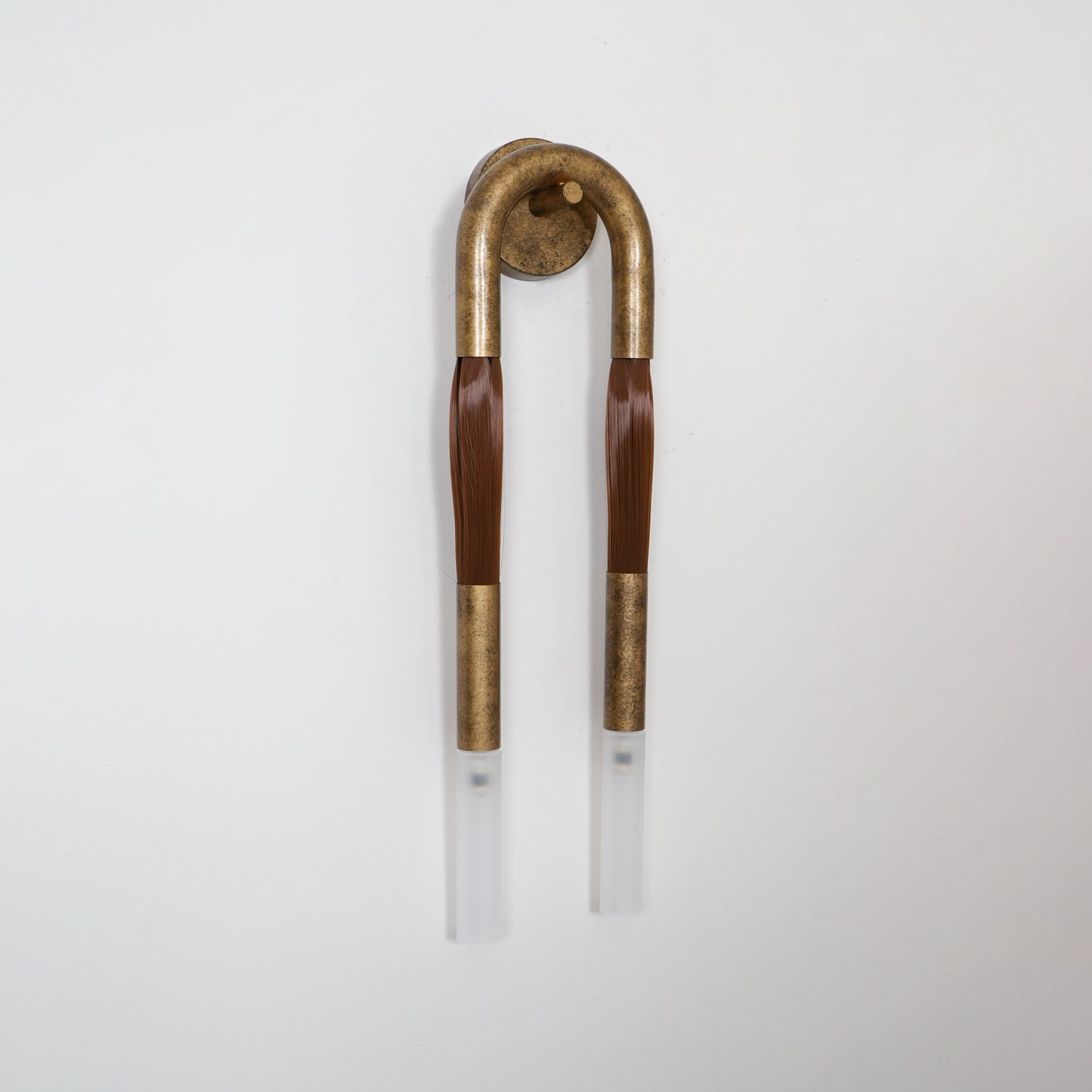 Sophisticated Horsehair Wall Sconce with G9 Base