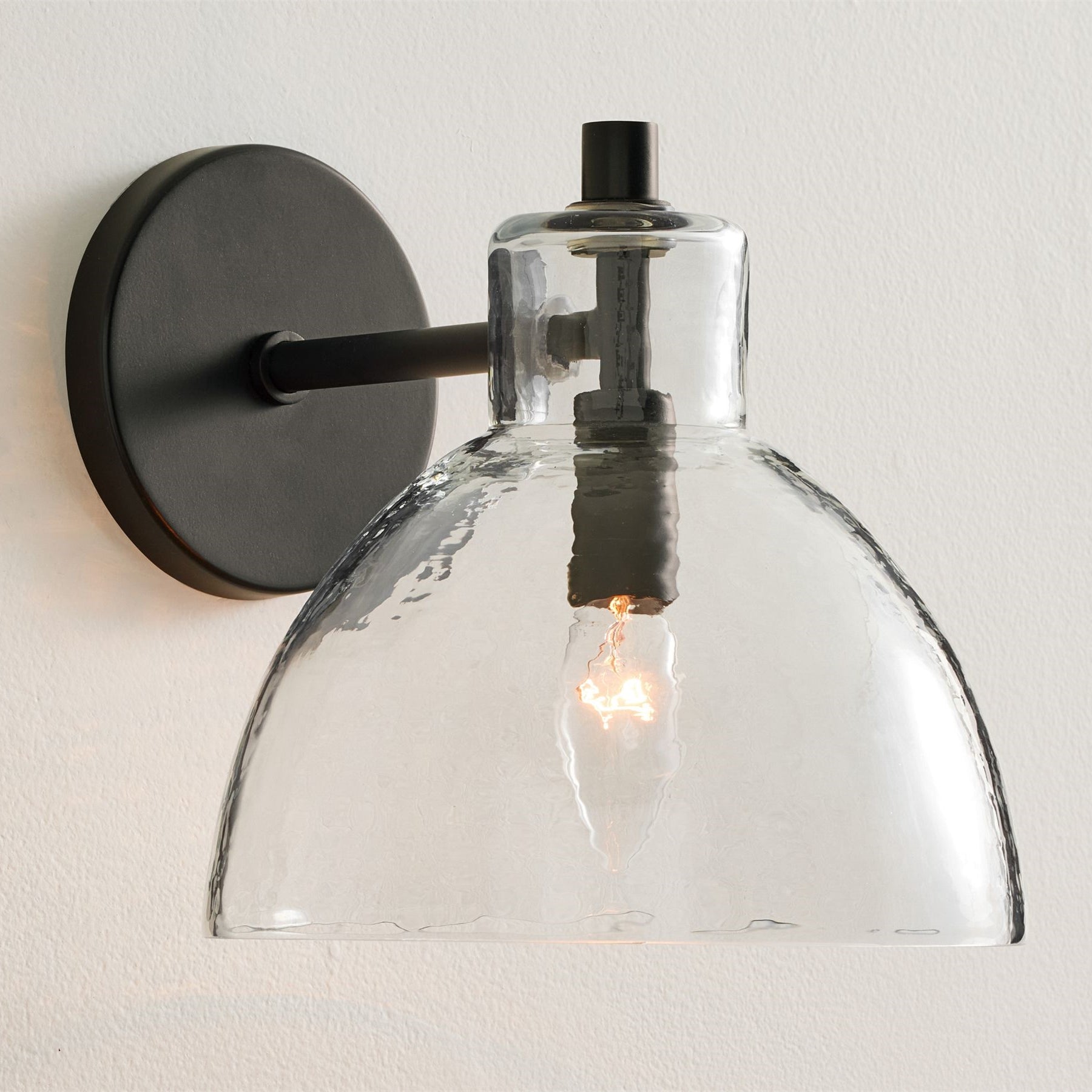 Glavira Recycled Glass Double Sconce - Indoor Brass Wall Lighting