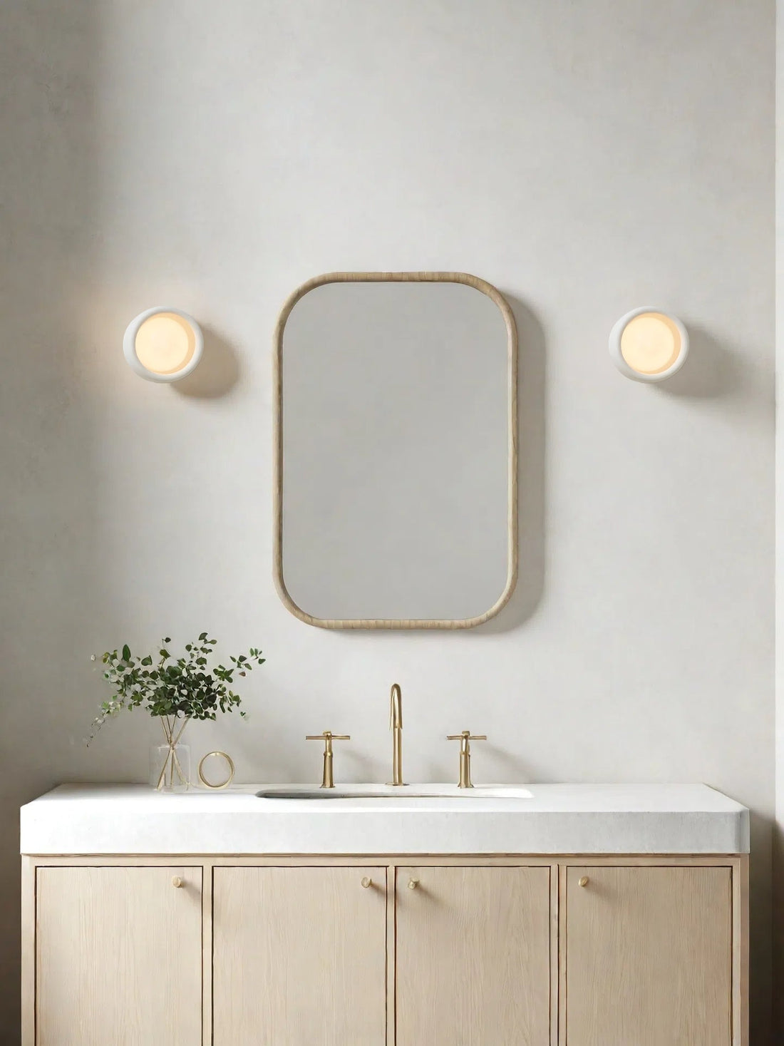 Decorative Porcelain Flush Mount Wall Sconce