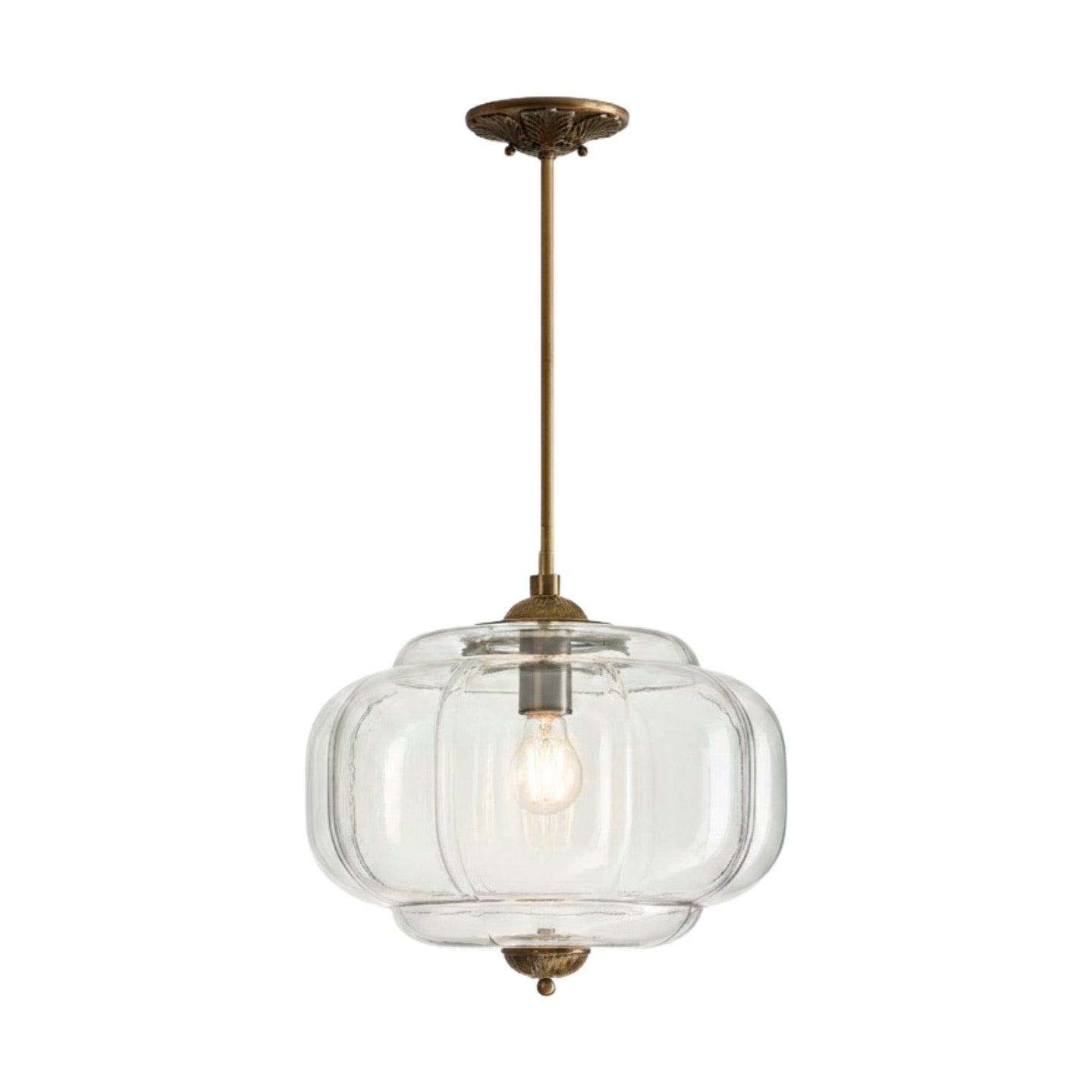 Eloise Vintage Glass Chandelier - Milk Glass Home Accent