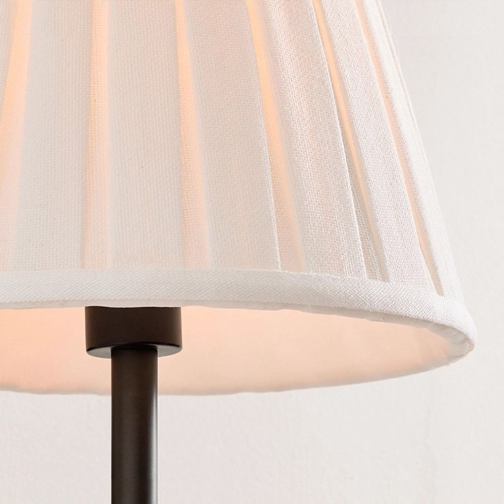 Pleated Linen Wall Sconce - Modern 2 light Fabric sconce for Bedroom