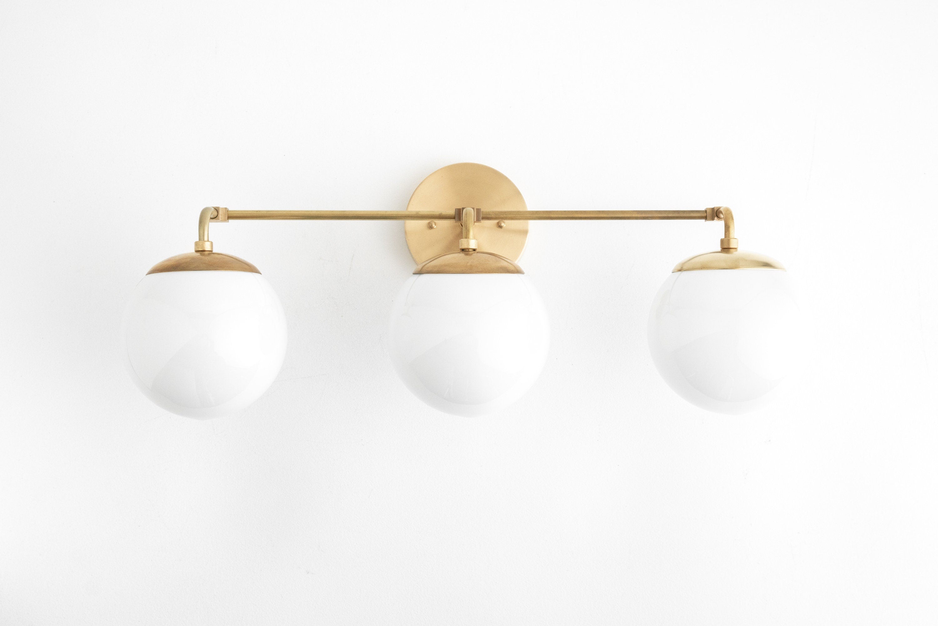 Glorica Glass Wall Sconce - Modern Vintage Vanity Light Fixture