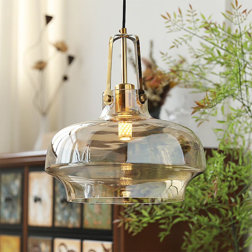 Modern Unique Shaped Fish Tank Glass Pendant Light