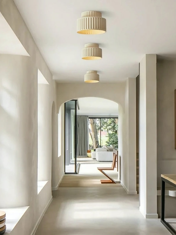 Plafonnier acrylique à bord en résine blanche IP20 pour l'intérieur