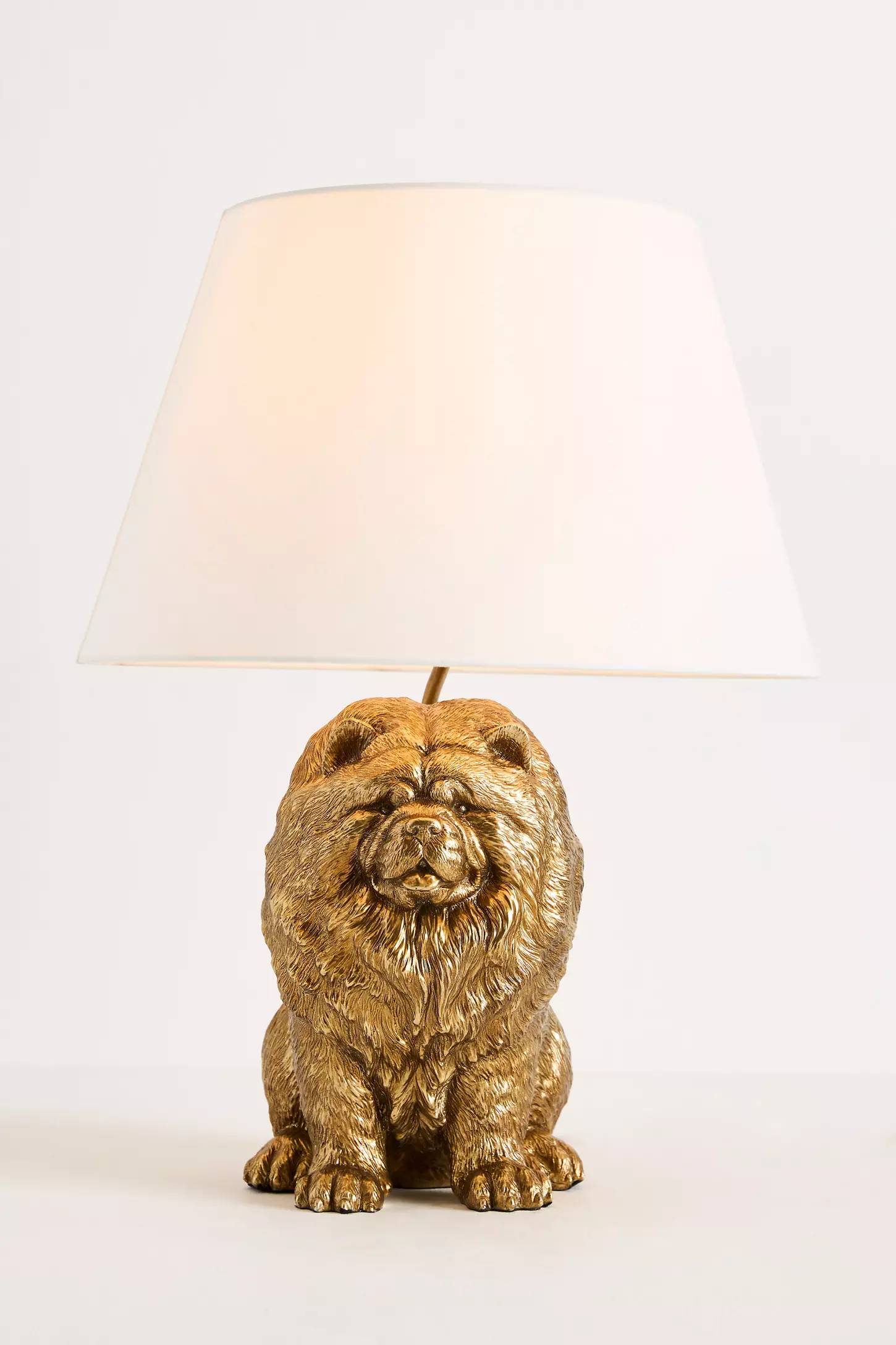 Pawdia Fabric Decorative Table Lamp - Animal Sculpture Bedside Lamp