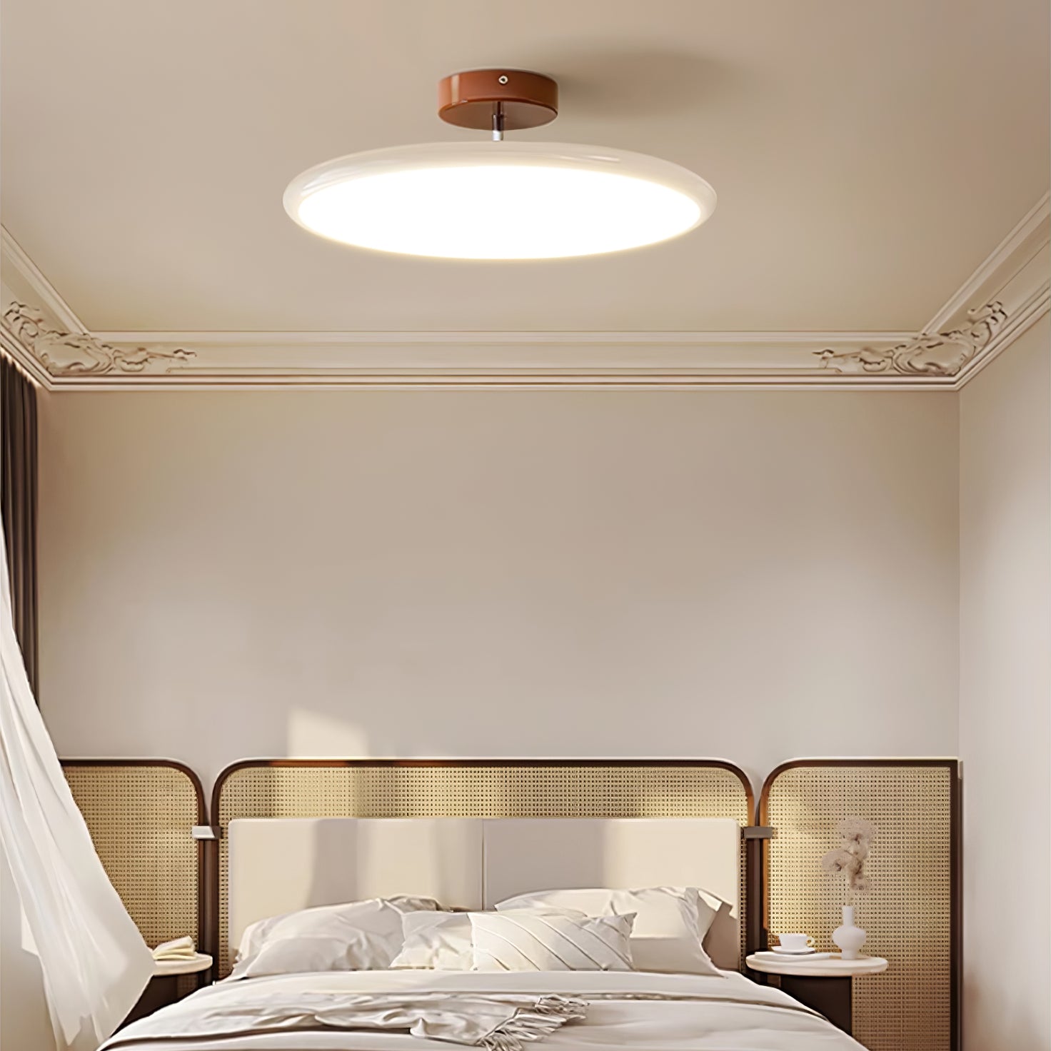 Contemporary Metal Acrylic Ceiling Lamp Warm Ambient Lighting