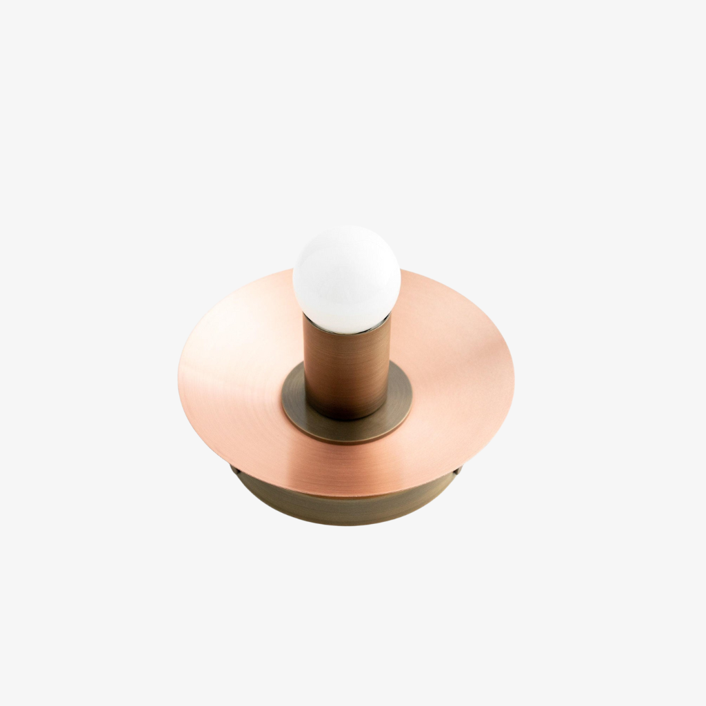 Radiro Globe Brass and Black Wall Light - Minimalist Scandinavian Sconce