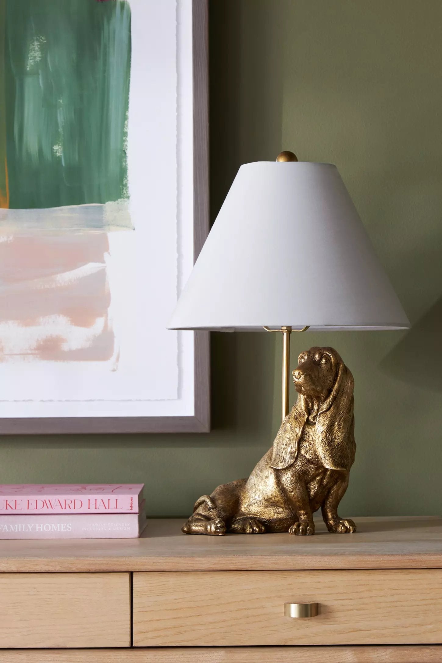 Pawdia Fabric Decorative Table Lamp - Animal Sculpture Bedside Lamp