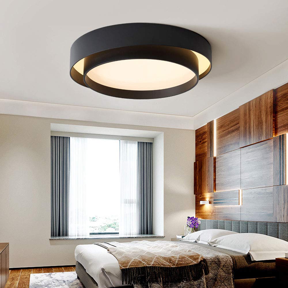 Round Double Layer Ceiling Light – Nordic Acrylic Flush Mount Design