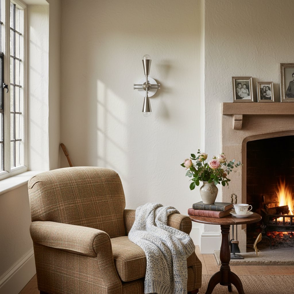 Pyralis Cone Art Deco Brass Sconce - Industrial Vanity Light