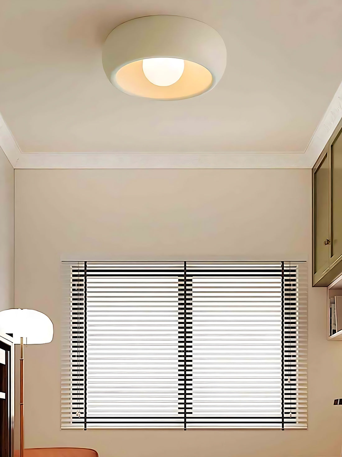 Plafonnier moderne en métal et verre, couleur noyer, pour l'éclairage intérieur