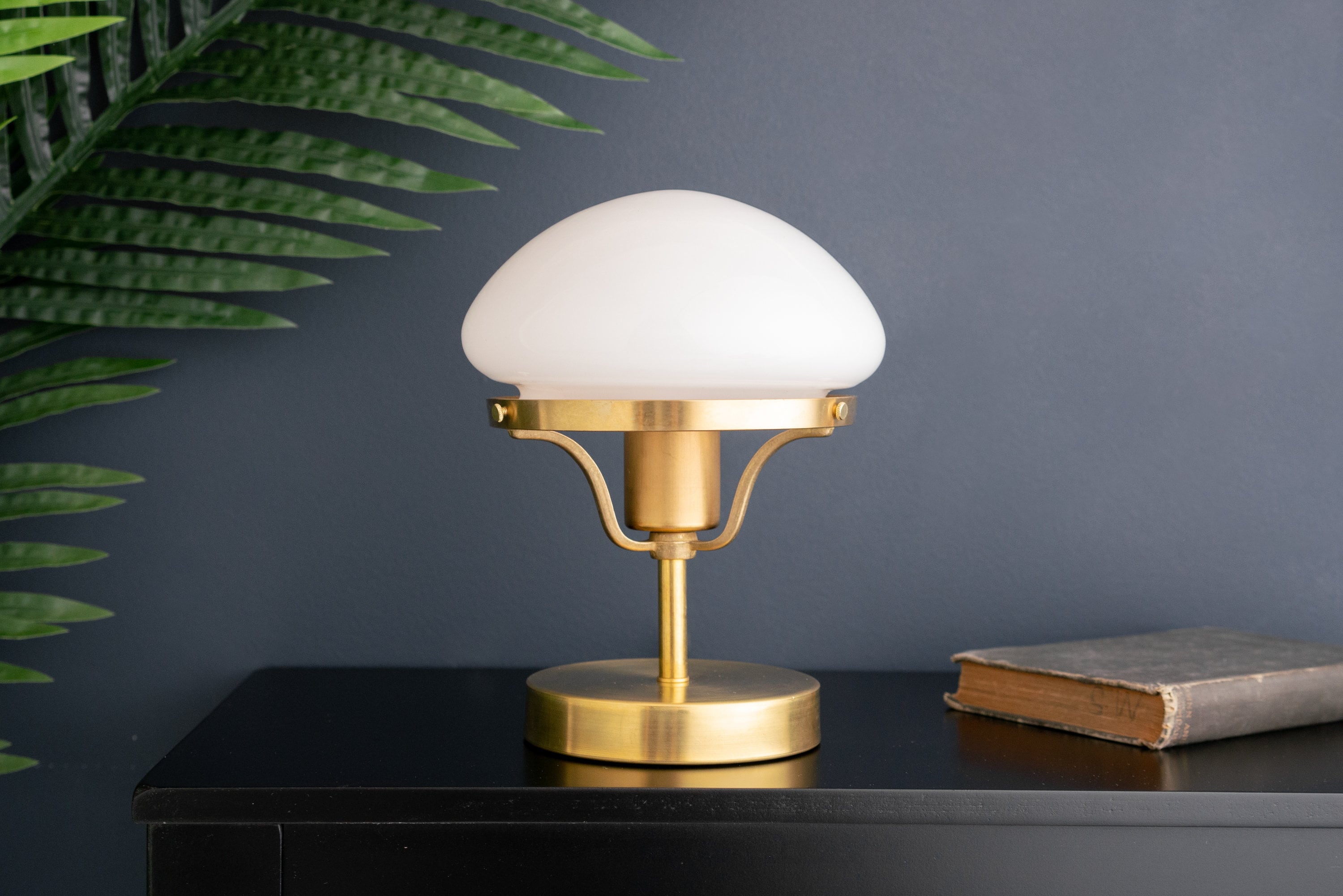 Ornato Luxe Modern Brass or Black Table Light
