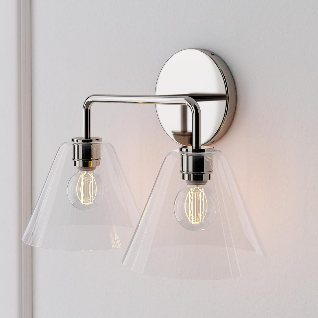 Applique murale Conica Cone - Éclairage moderne en verre à 1, 2 ou 3 lumières