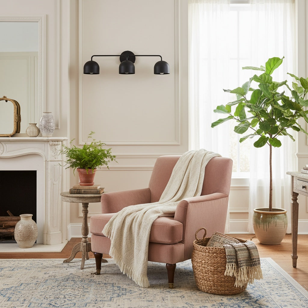 Metio Dome Farmhouse Vanity Wall Light - Modern Domed Sconce