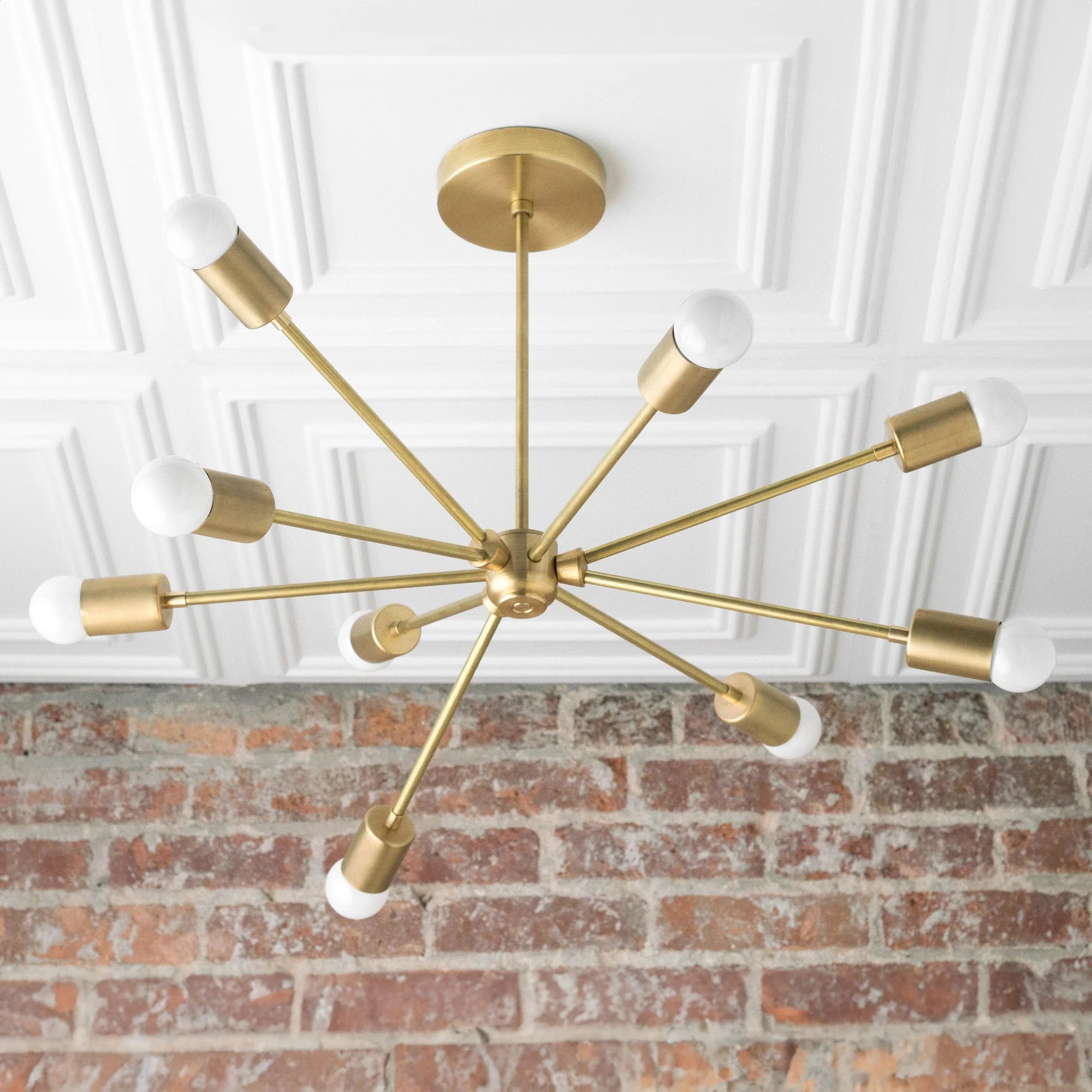 Mobilux Line Modern Chandelier - Mid Century Ceiling Light Fixture