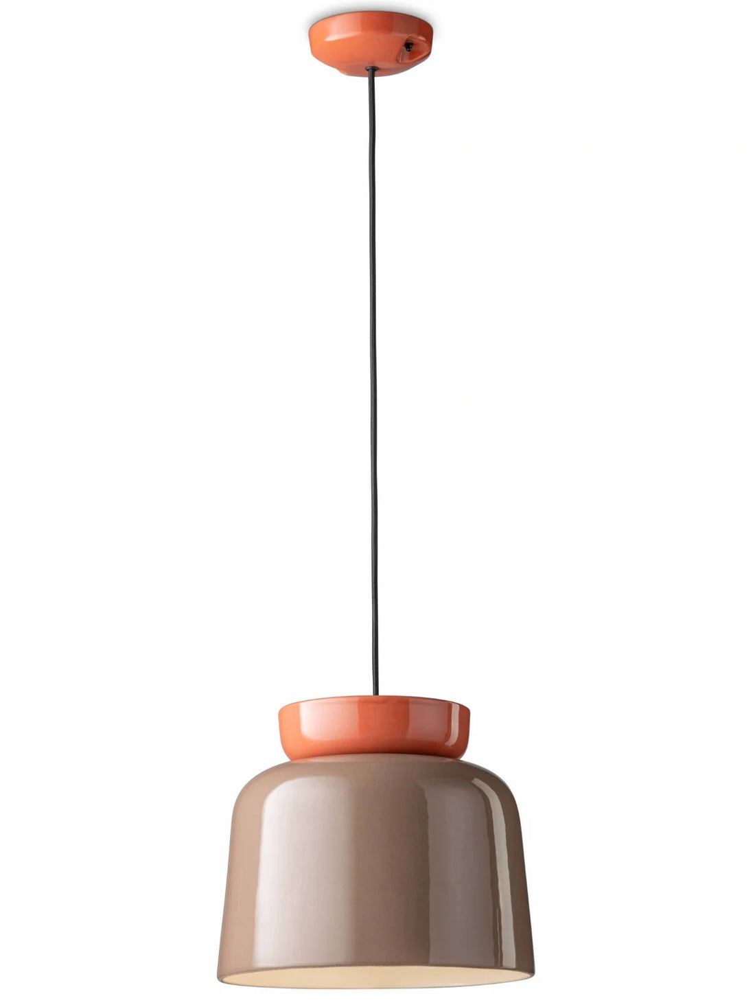 Colorful Brazilian Flag Ceramic Pendant Lamp Light Blue Poke Orange
