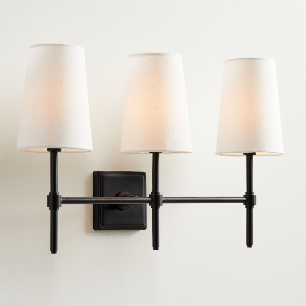 Derlina Multi-Head Wall Lamp - Retro Metal Linen Sconce for Bedroom