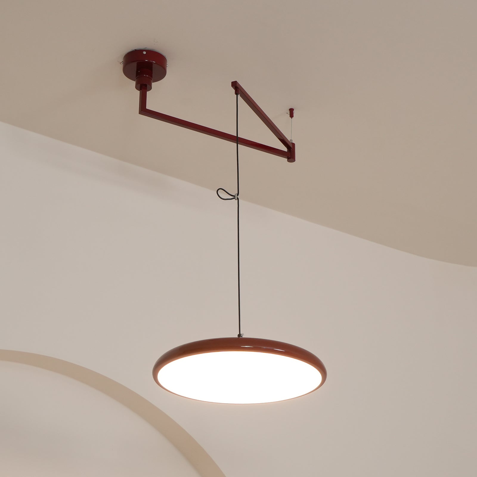Adjustable Articulated Arm Metal Pendant Light