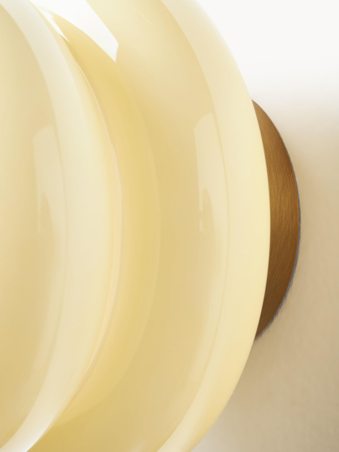 Vintage Opal Glass Wall Lamp - Classic Round Sconce for Living Room