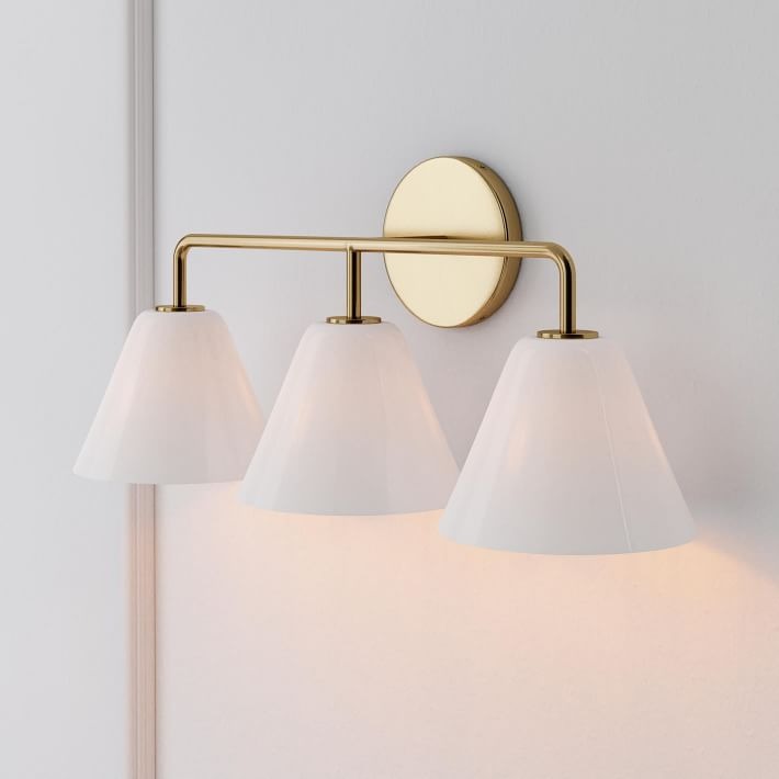 Applique murale Conica Cone - Éclairage moderne en verre à 1, 2 ou 3 lumières