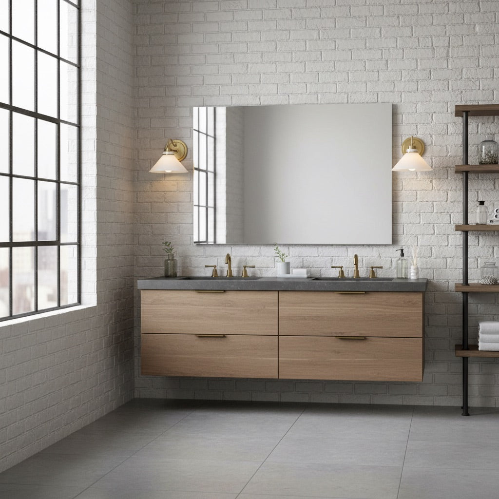 Aurenza Sconce – Farmhouse Wall Light with Metal Accents for Cozy Spaces