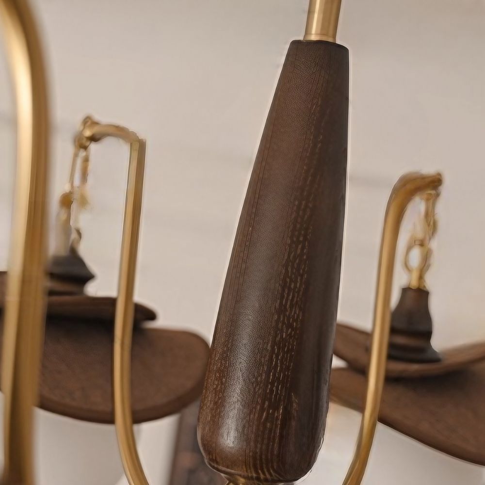 Raffia Multi Glass Globe Chandelier - Frosted Globe Lighting for Living Room