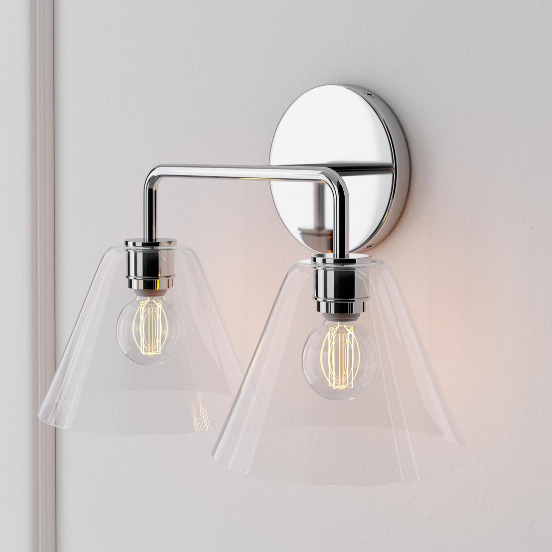 Applique murale Conica Cone - Éclairage moderne en verre à 1, 2 ou 3 lumières